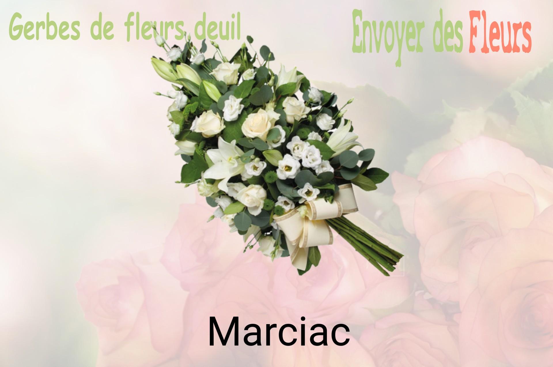 Gerbe de fleurs de deuil livrée à Marciac